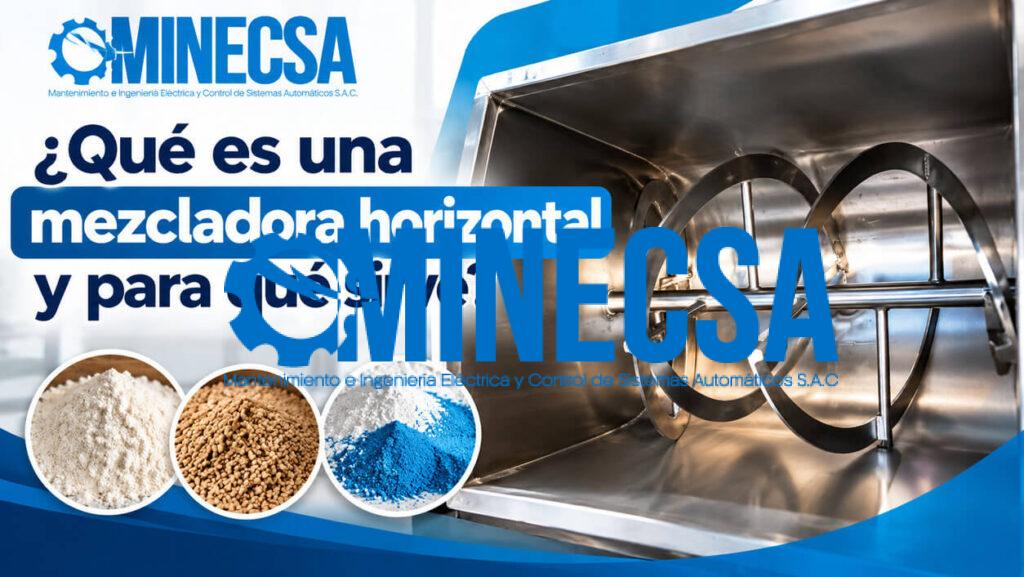 ¿Qué es una mezcladora horizontal y para qué sirve?