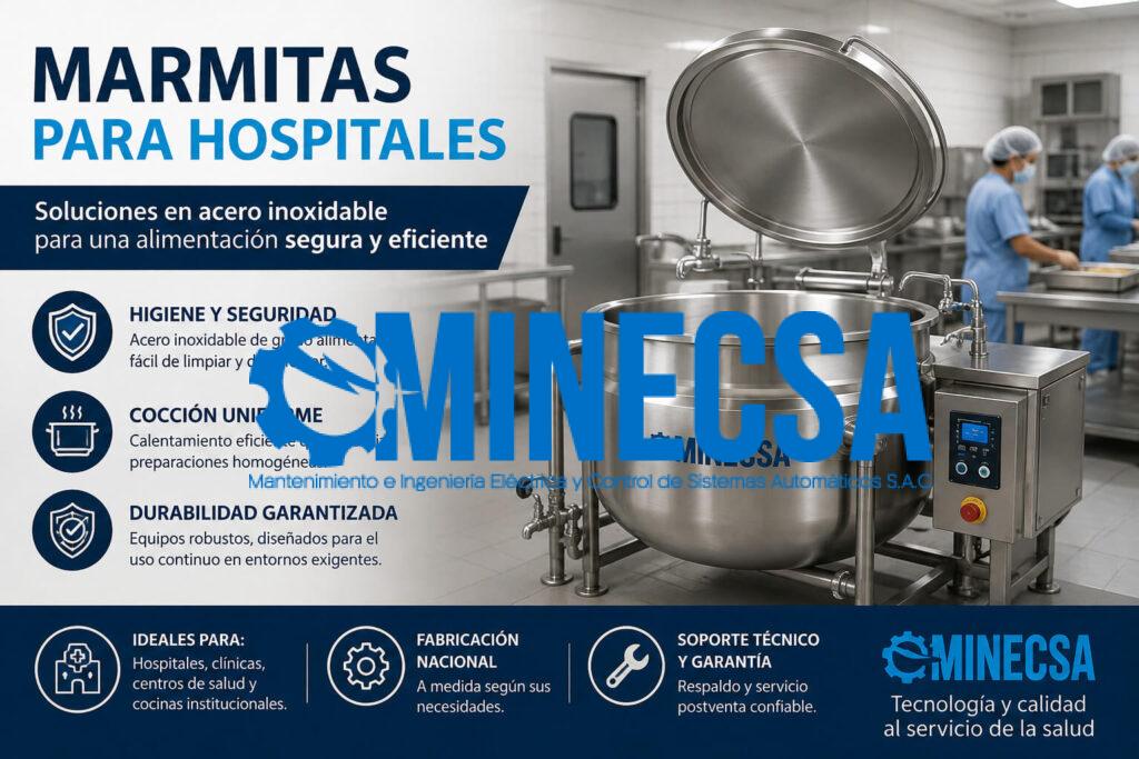 Marmitas para hospitales
